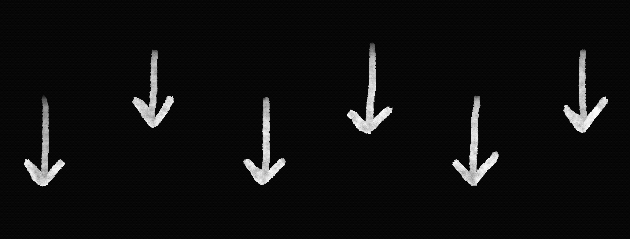 Arrows directing to continue scrolling
